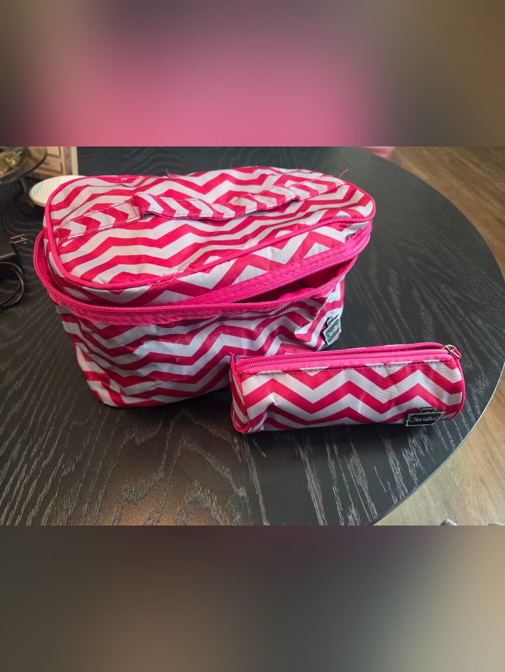 4PC PINK REUSABLE BAG BUNDLE (3 CABOODLES BAGS & EXTRA REUSABLE TOTE BAG!) - Picture 3 of 5